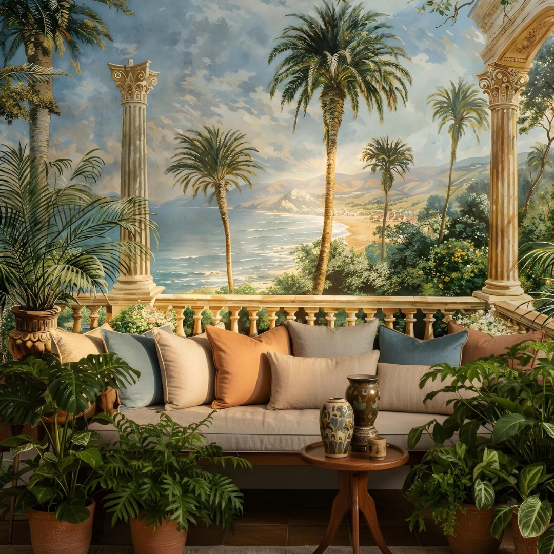 Riviera Palm Retreat Wallpaper