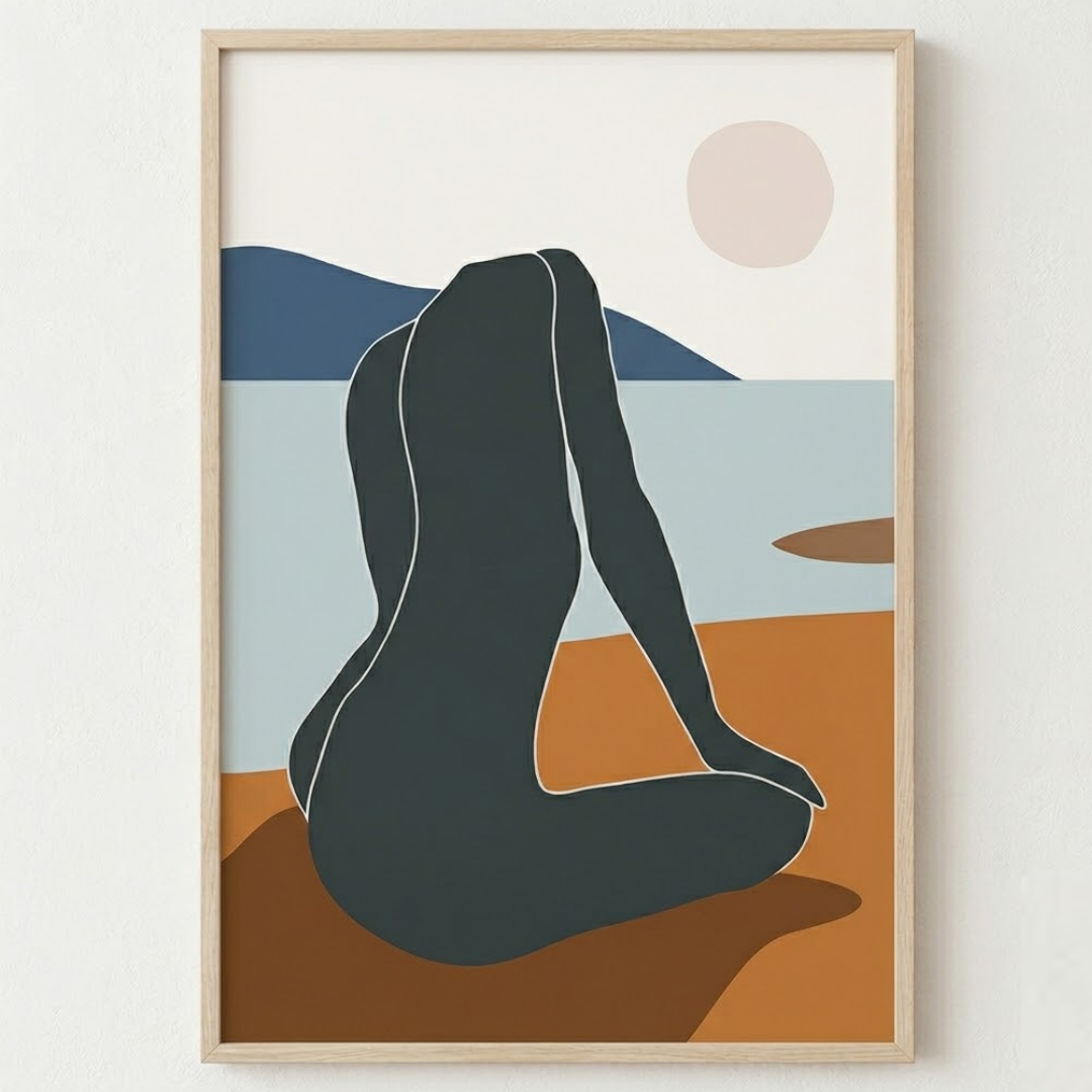 Wanderlust Gallery Digital Wall Painting (set of 4)