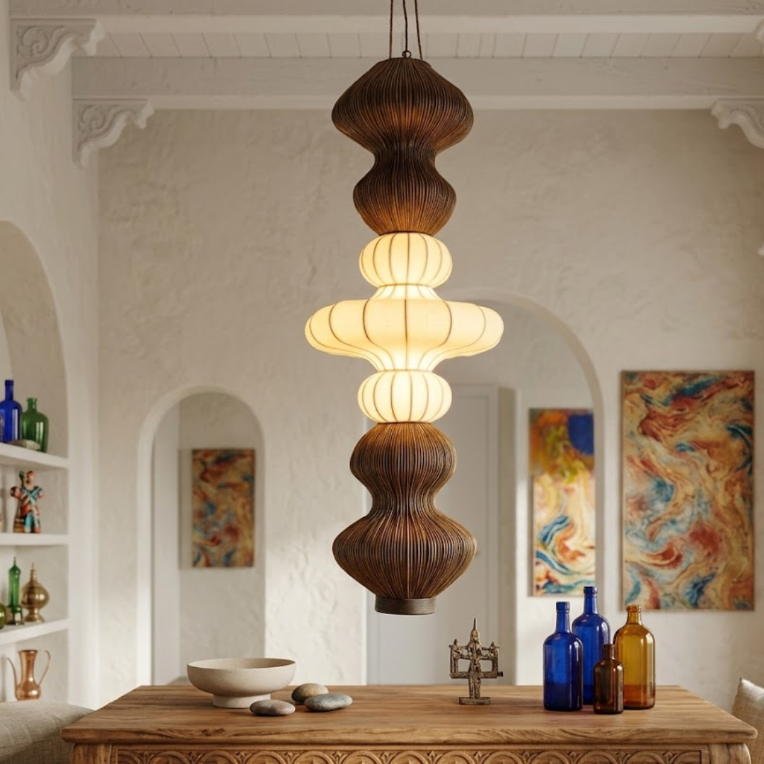 Solara Woven Globe Pendant