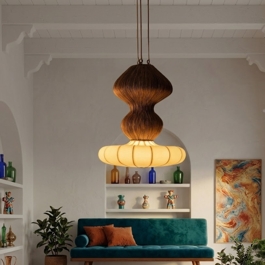 Solara Woven Globe Pendant