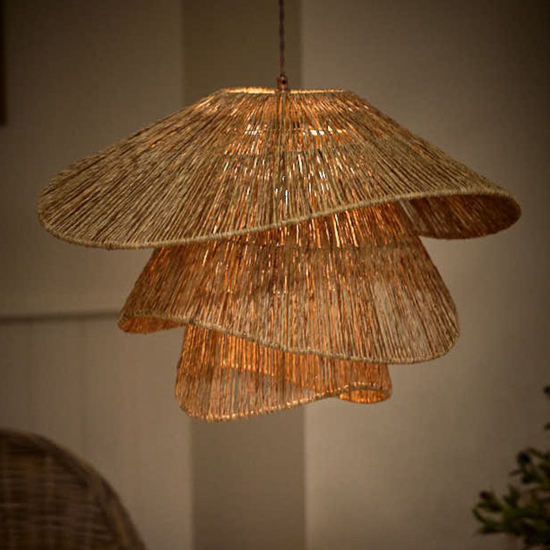 Savanna Jute Tiered Pendant Lamp