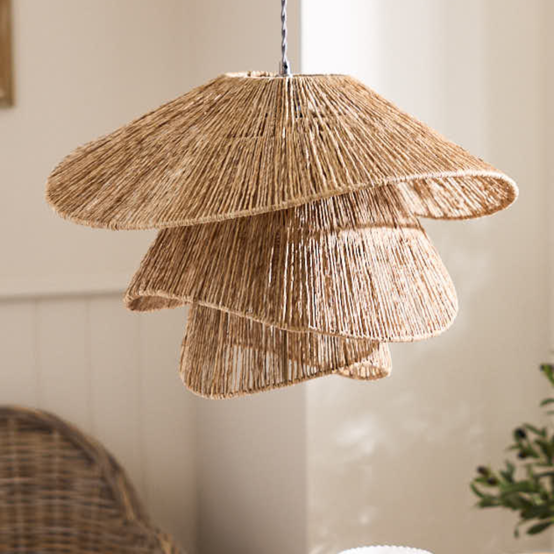 Savanna Jute Tiered Pendant Lamp
