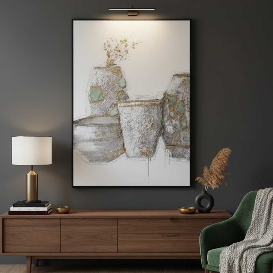 Luminous Still 3D Handmade Textured Wall Painting