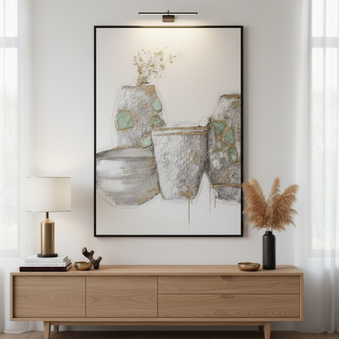 Luminous Still 3D Handmade Textured Wall Painting