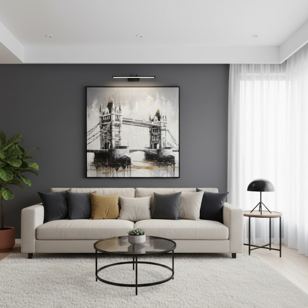 London Bridge Handmade Textured Wall Painting