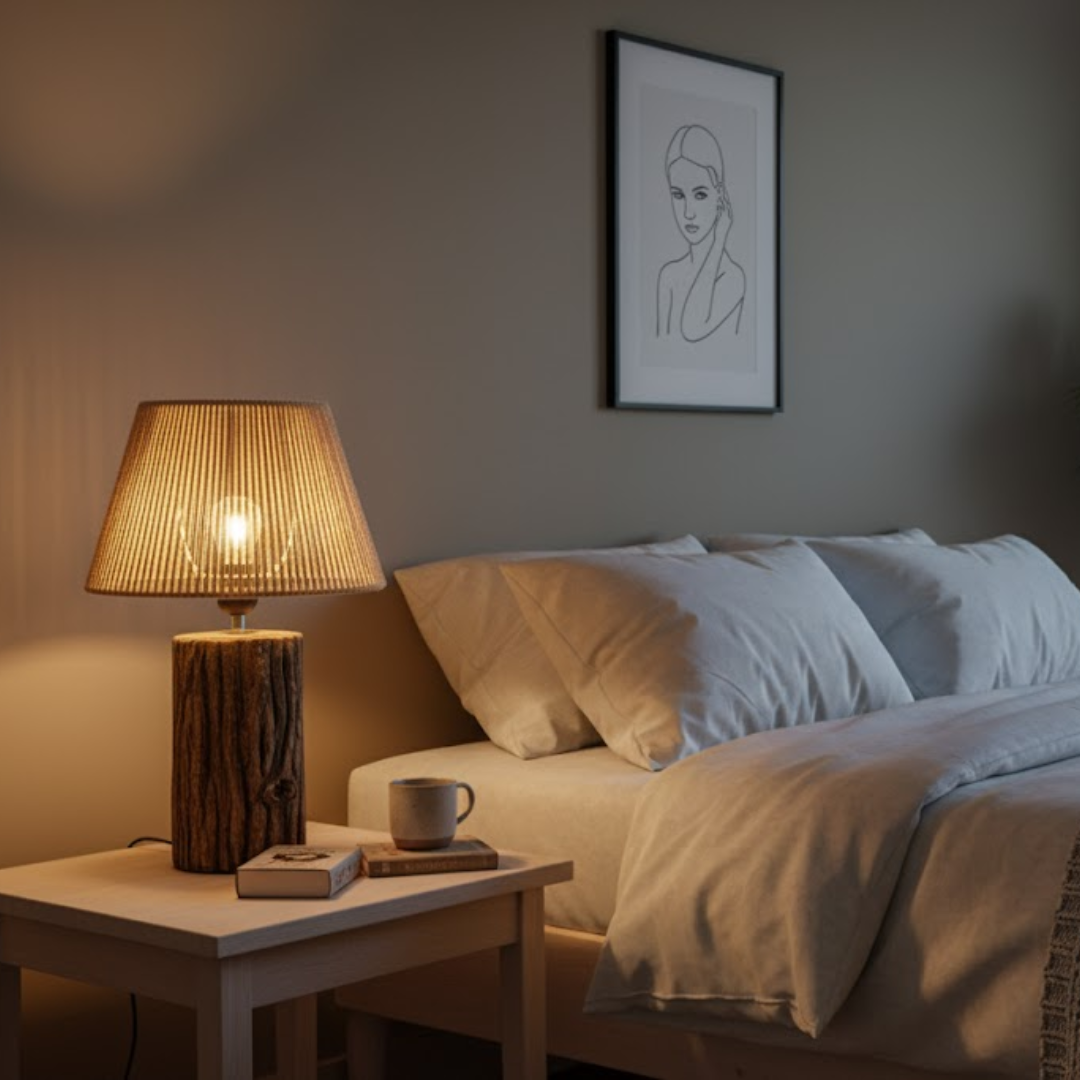 Woodland Aura Woven Table Lamp