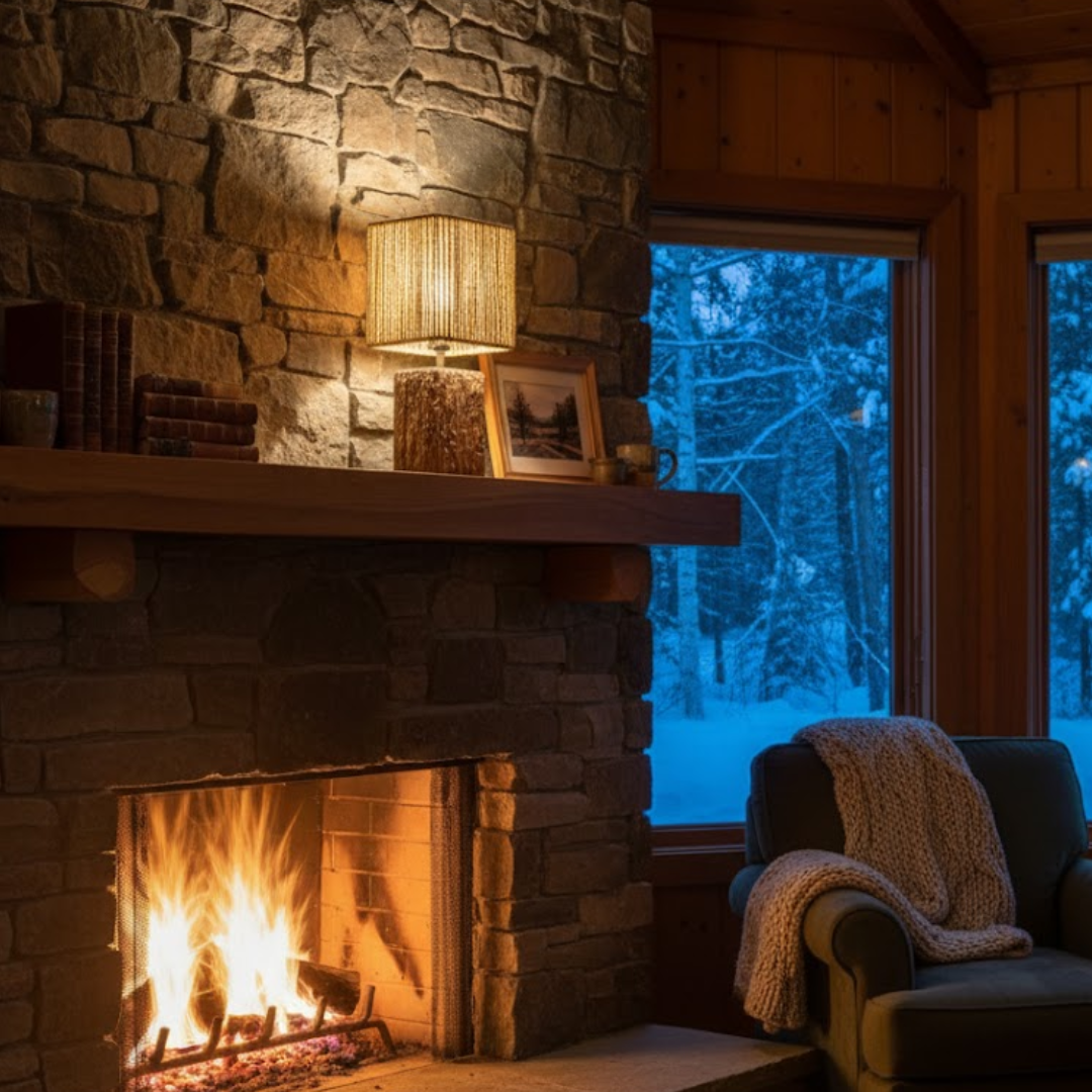 Timber Weave Square Table Lamp