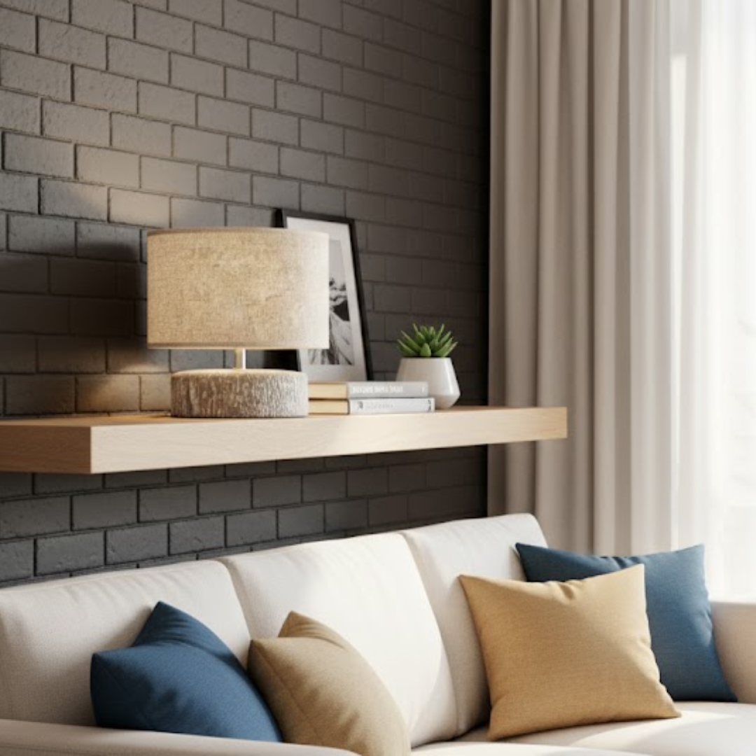 Sora Wood & Linen Table Lamp