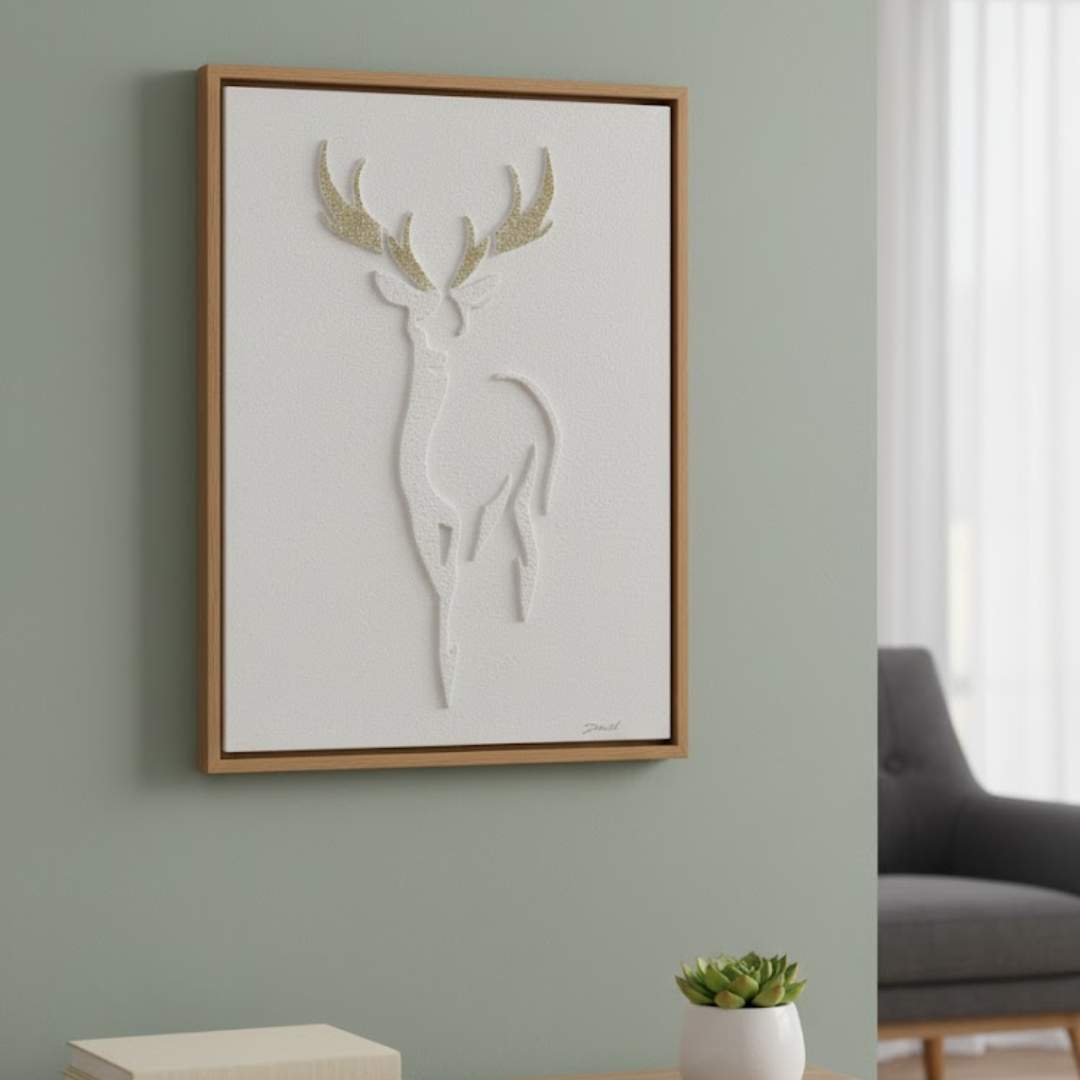 Aaro Handmade 3D Textured Wall Painting