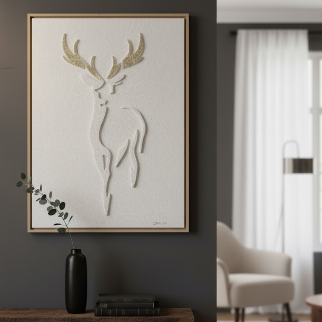 Aaro Handmade 3D Textured Wall Painting