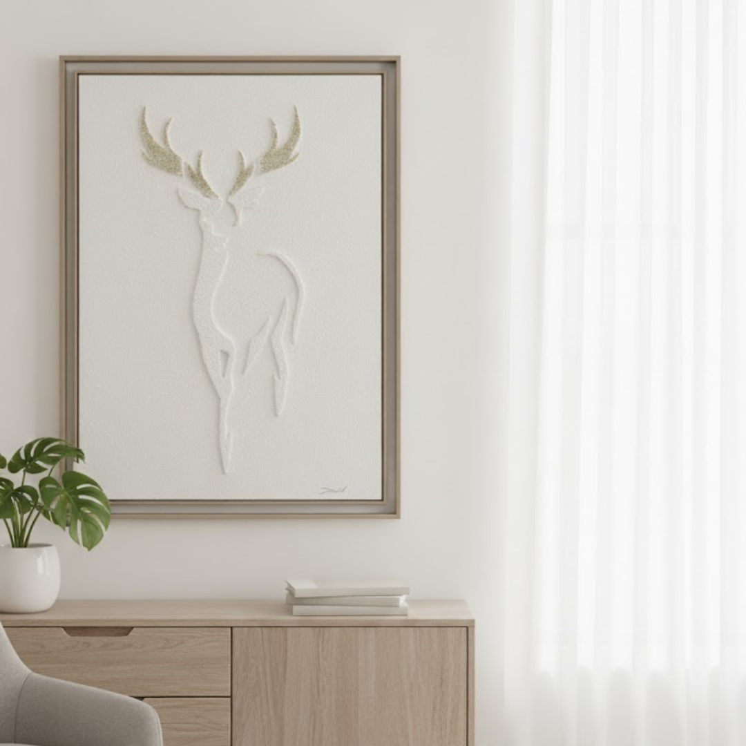 Aaro Handmade 3D Textured Wall Painting
