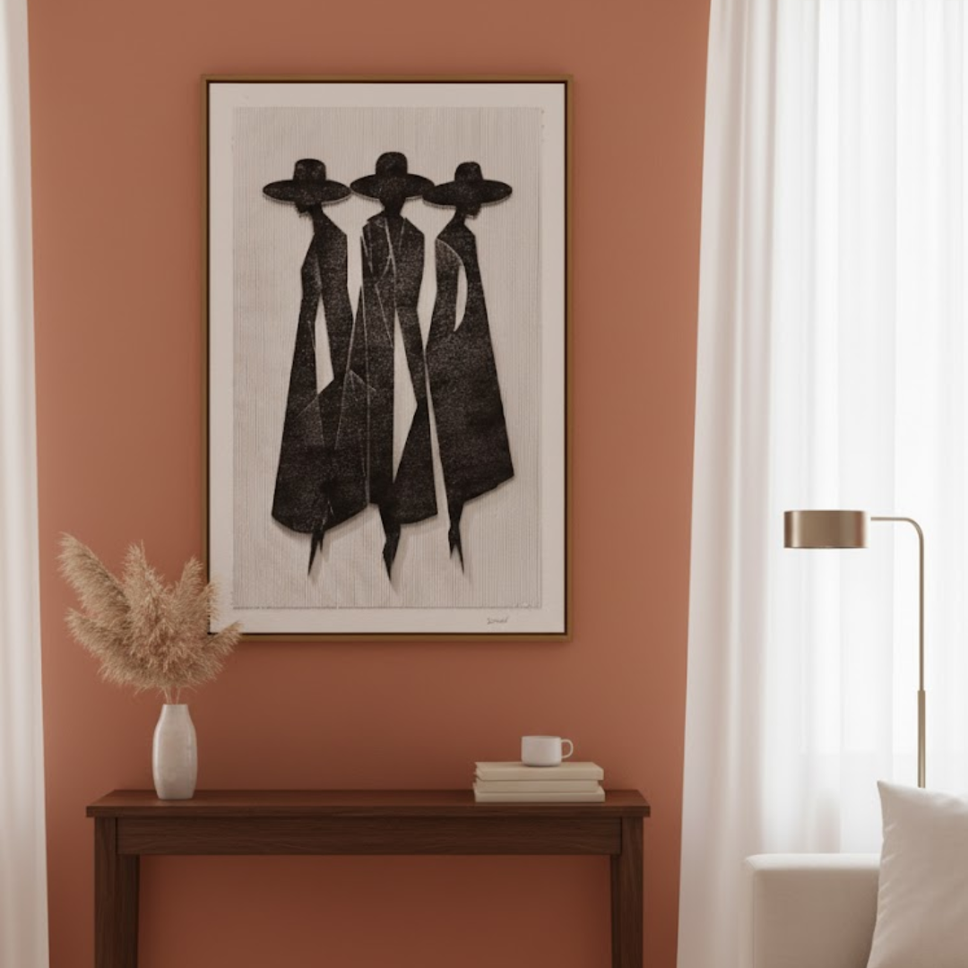 Elowen Handmade 3D Textured Wall Painting