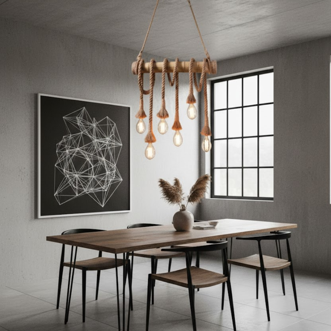 Coastal Tide Rope Chandelier