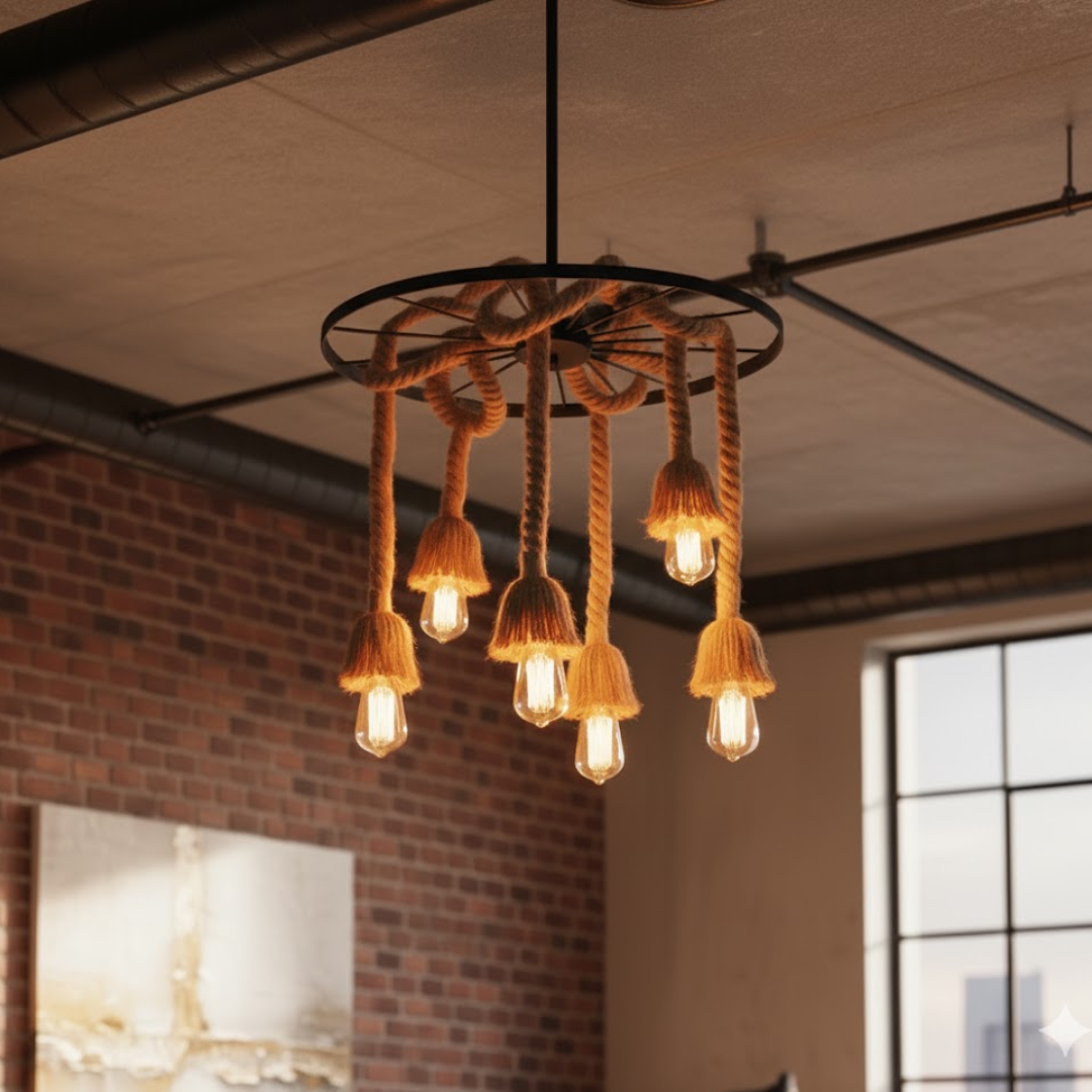 Mariner’s Forge Rope Chandelier