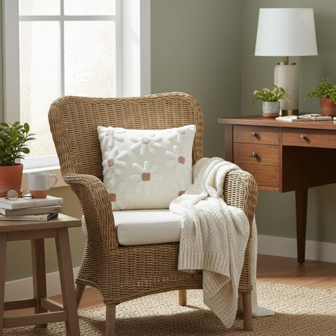 Meadow Bloom Hand-Tufted Cushion