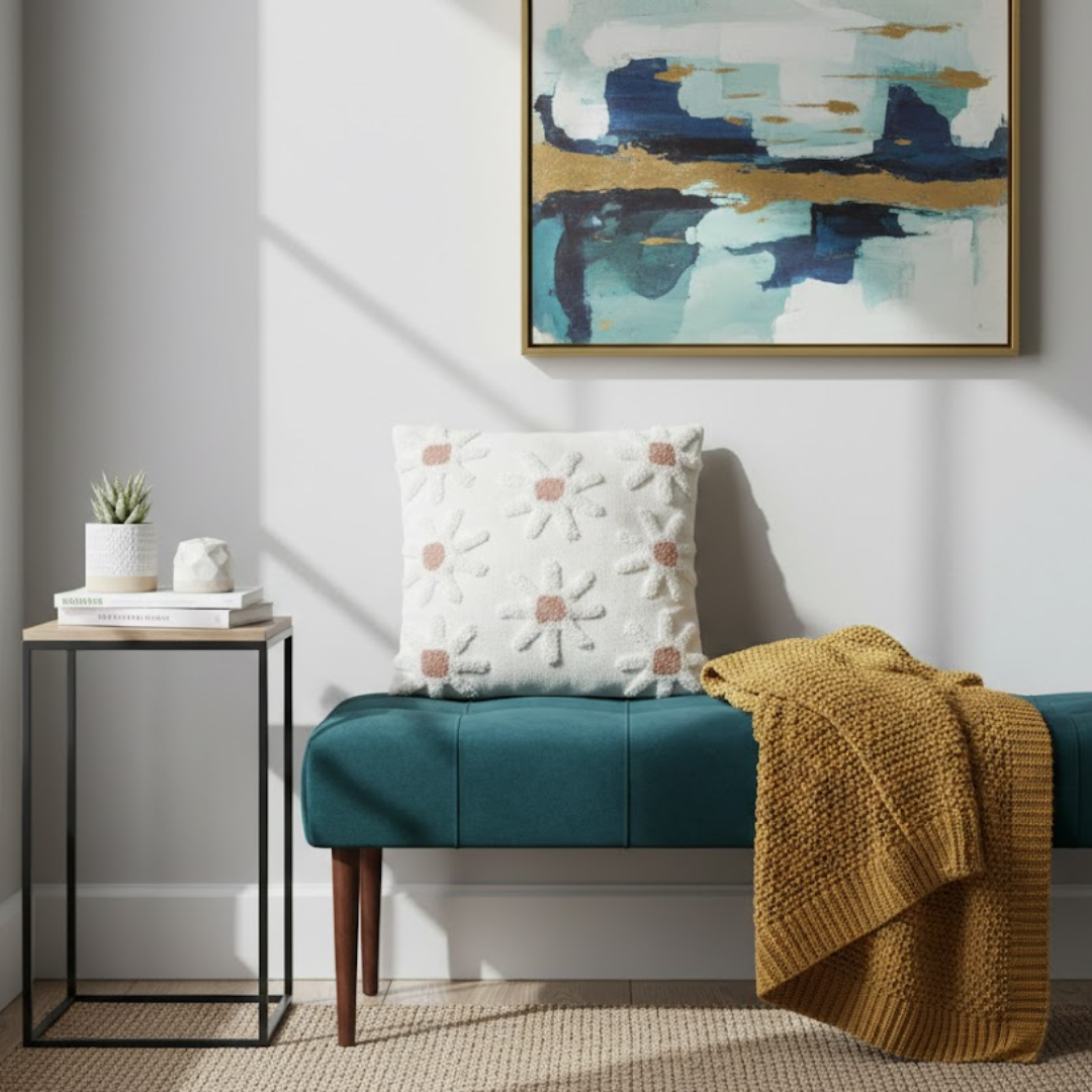 Meadow Bloom Hand-Tufted Cushion