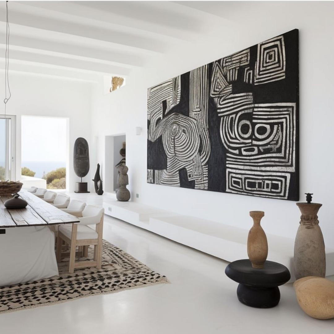 Elemental Form Handmade & Digital Wall Painting