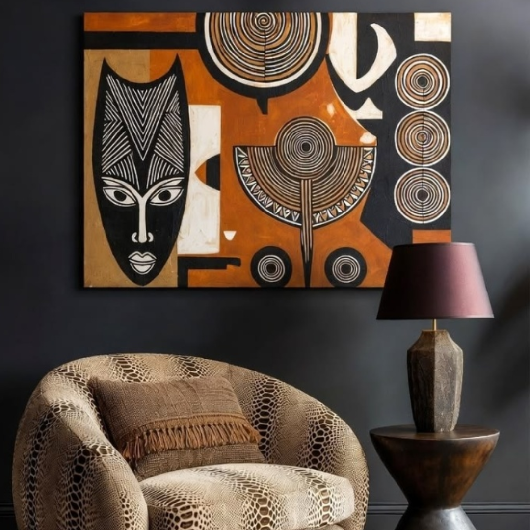 Echoes of Earth Handmade & Digital Wall Painting