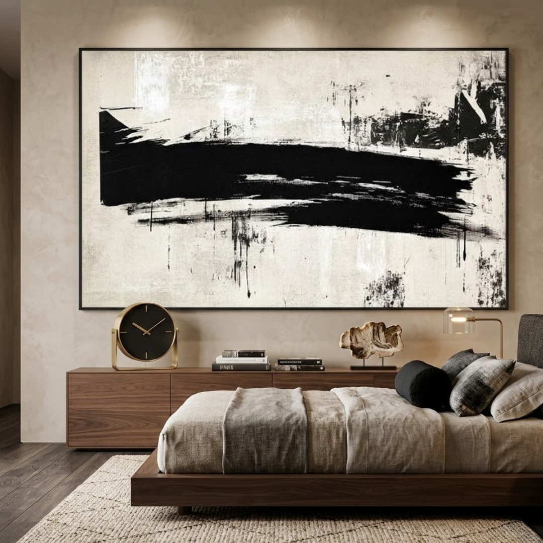 Zen Horizon - Handmade Wall Painting