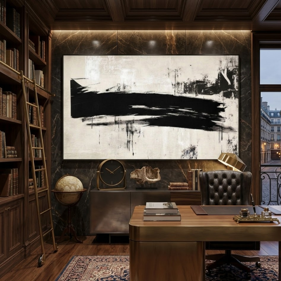 Zen Horizon - Handmade Wall Painting