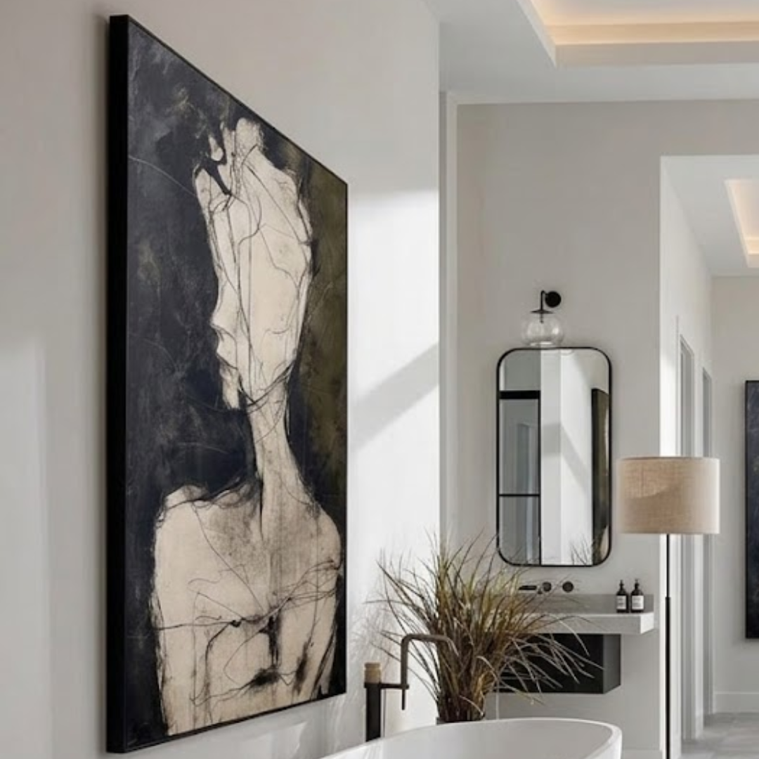 Silent Soul - Handmade Wall Painting