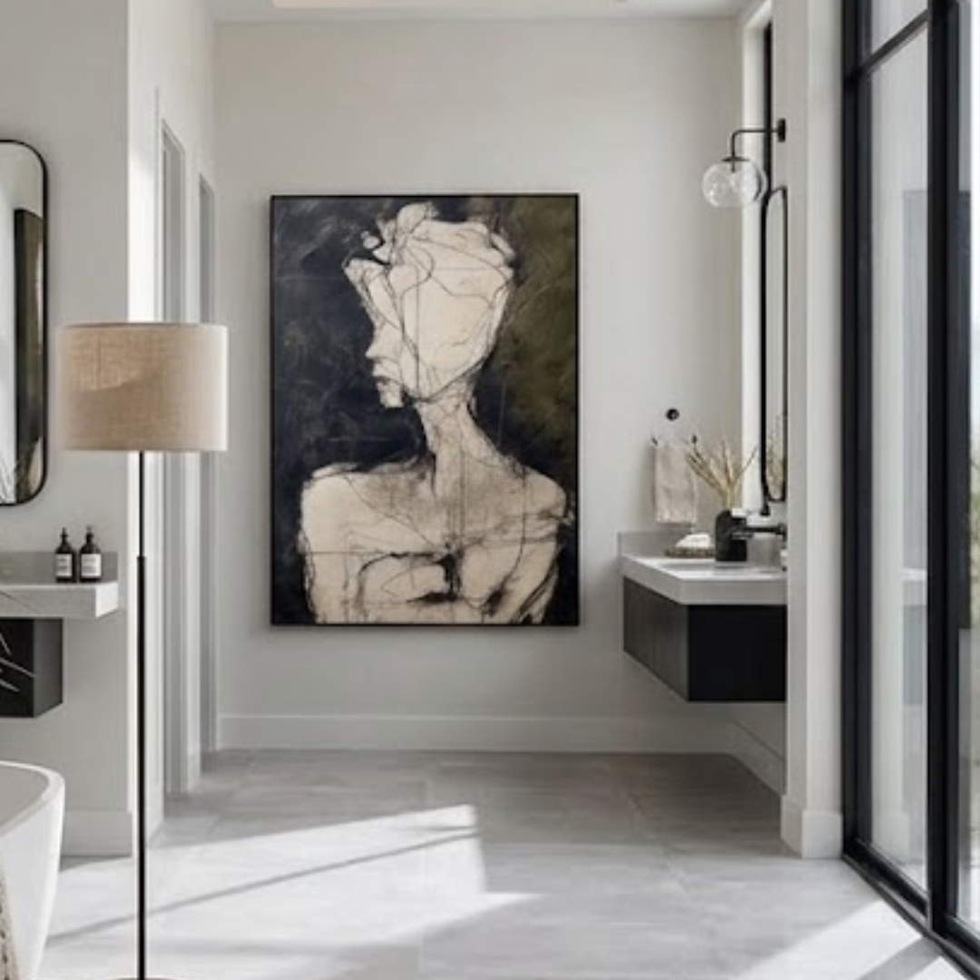 Silent Soul - Handmade Wall Painting