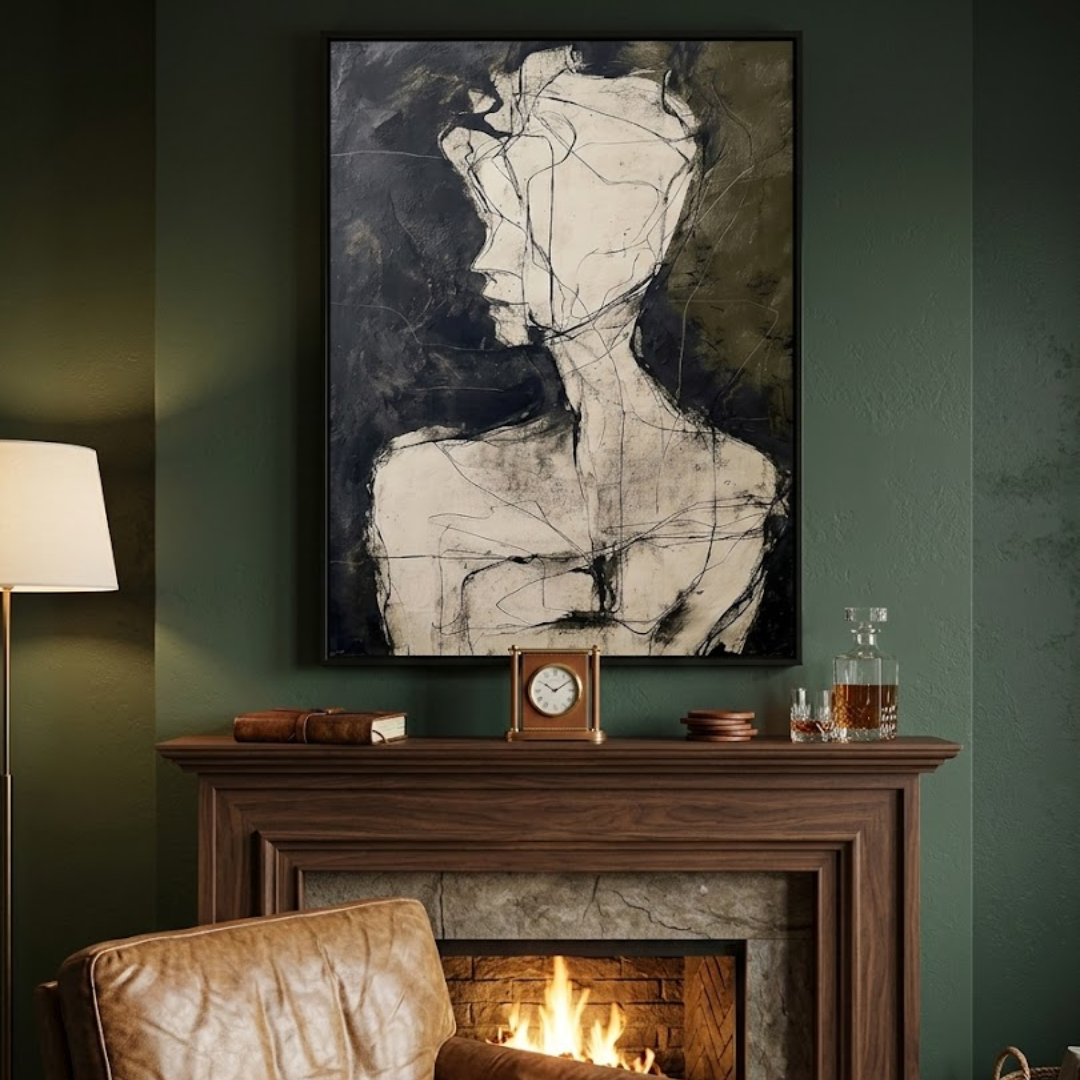 Silent Soul - Handmade Wall Painting