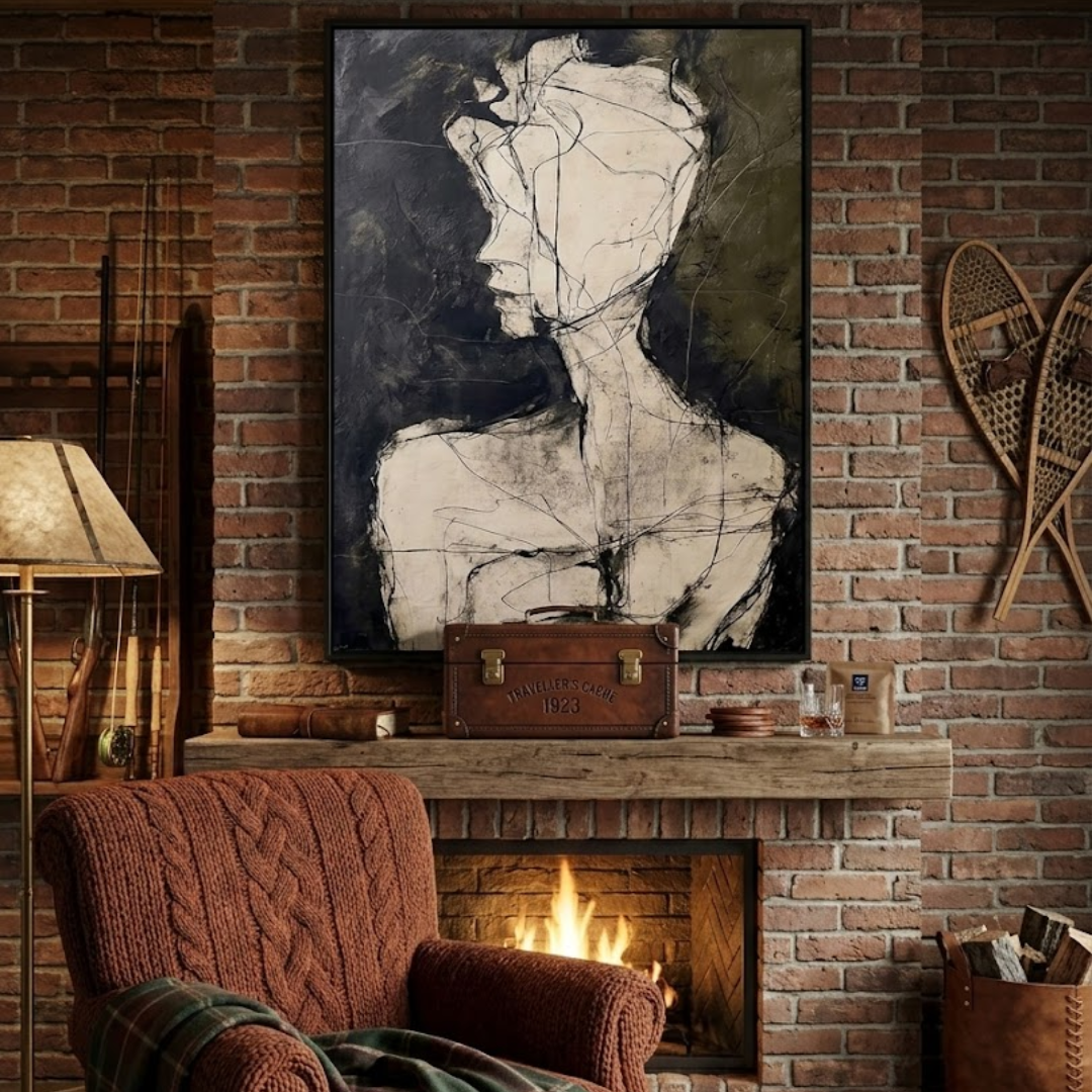 Silent Soul - Handmade Wall Painting