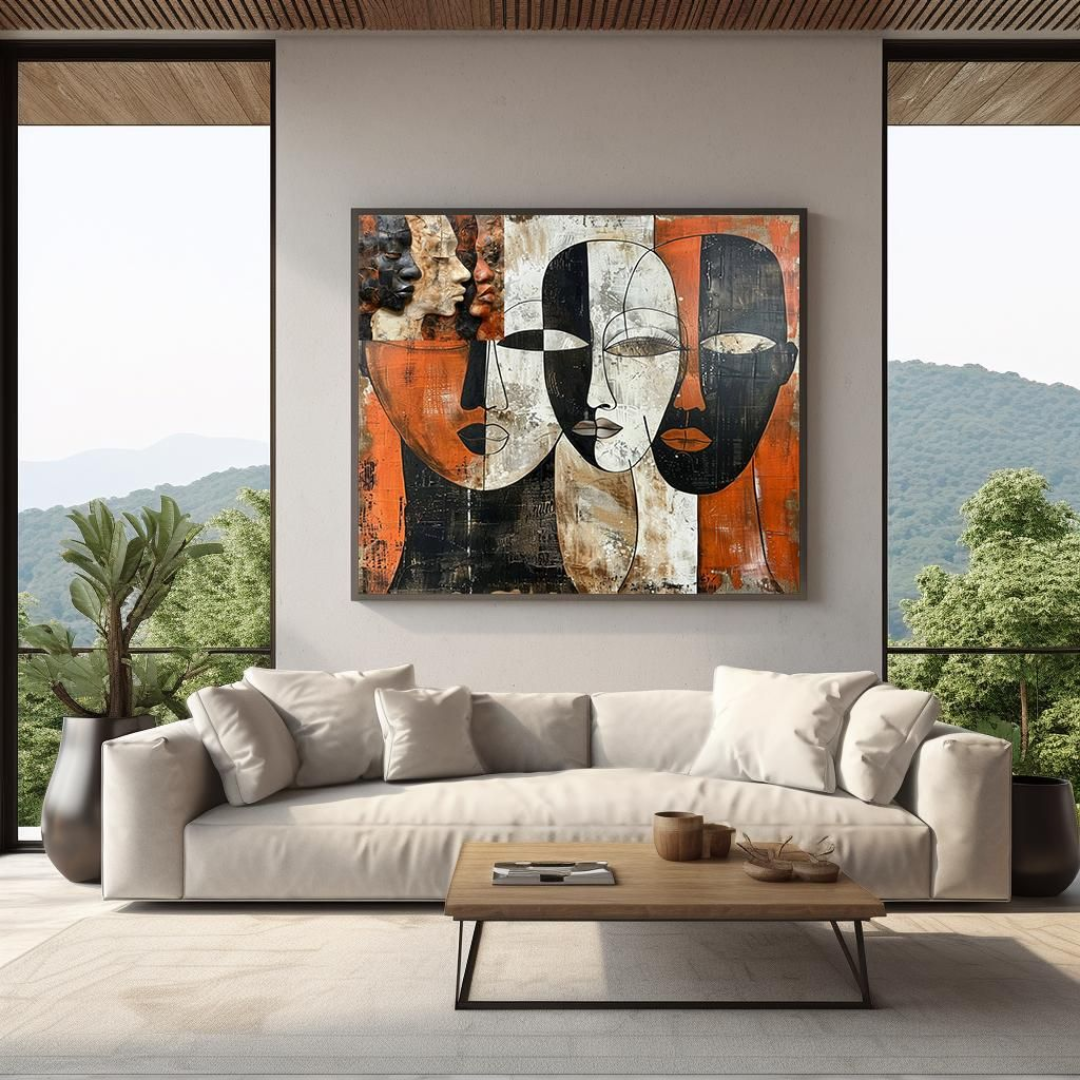 Terra Echo- Handmade Wall Painting