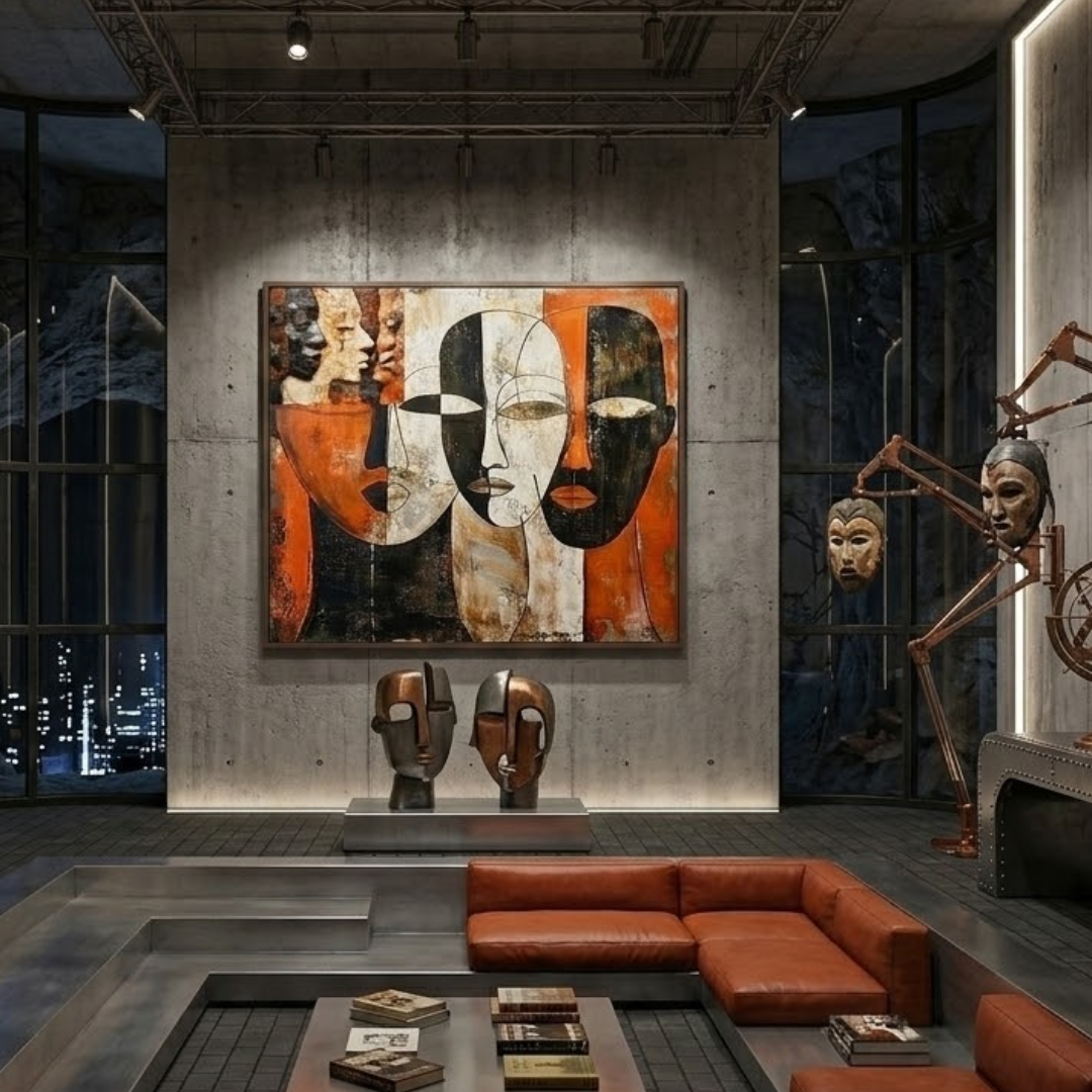 Terra Echo- Handmade Wall Painting