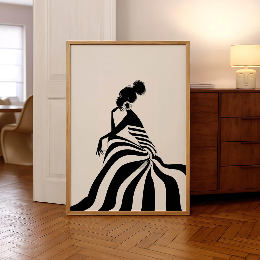Radiance Silhouette Digital Wall Painting