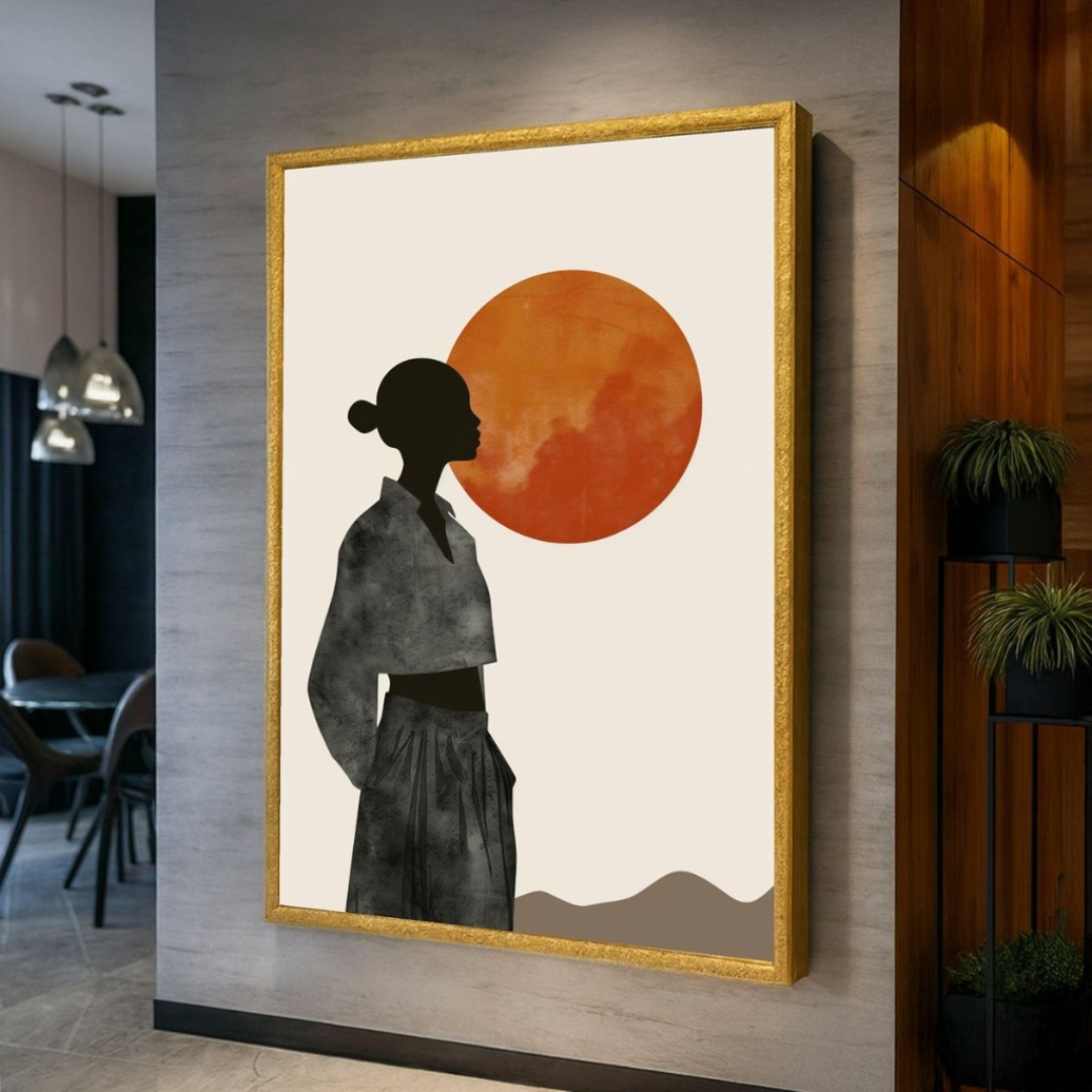 Sunset Muse Digital Wall Painting