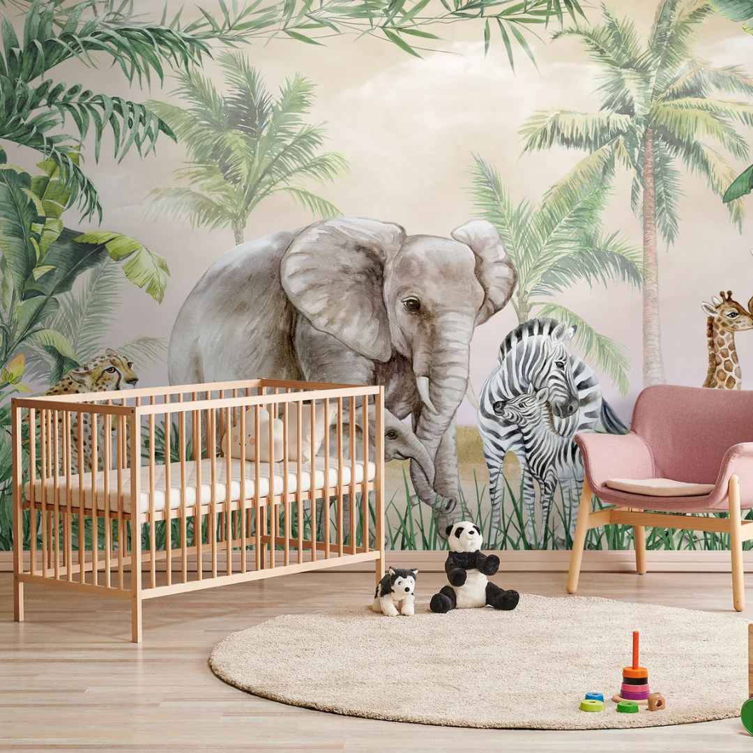 Little Safari Friends Wallpaper