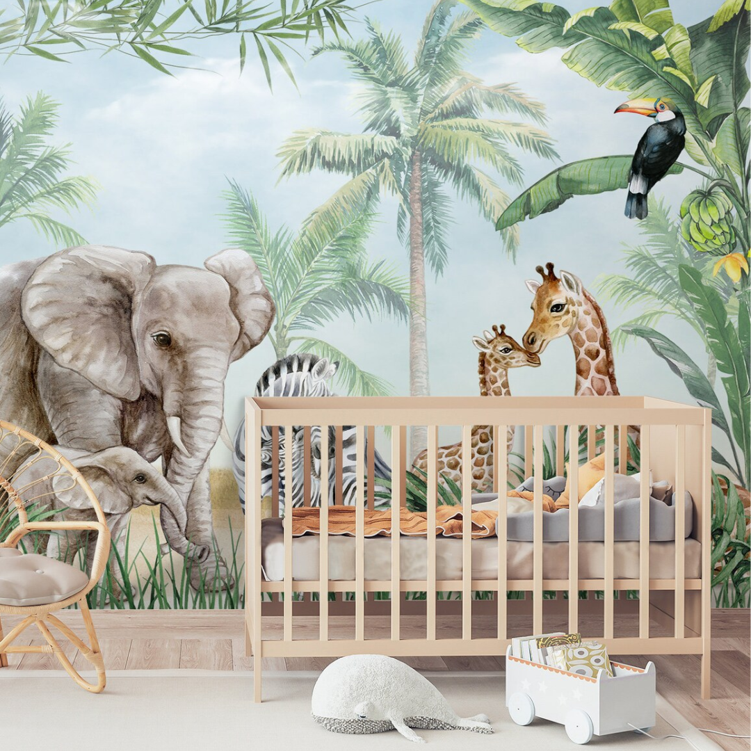 Little Safari Friends Wallpaper