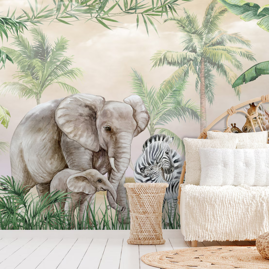 Little Safari Friends Wallpaper