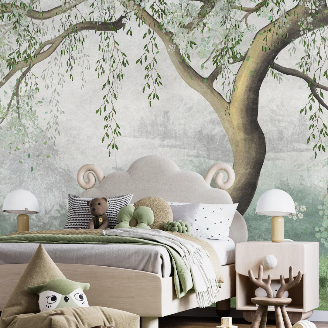 Serene Green Tree Wallpaper