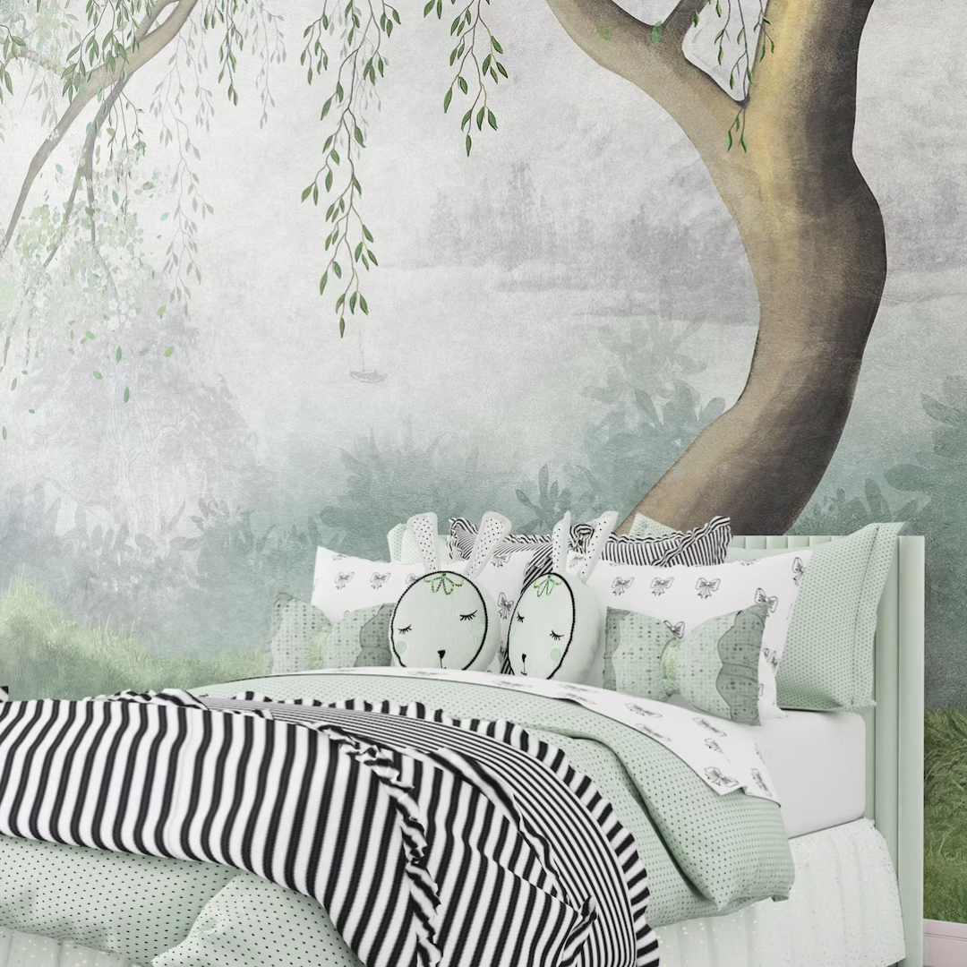 Serene Green Tree Wallpaper