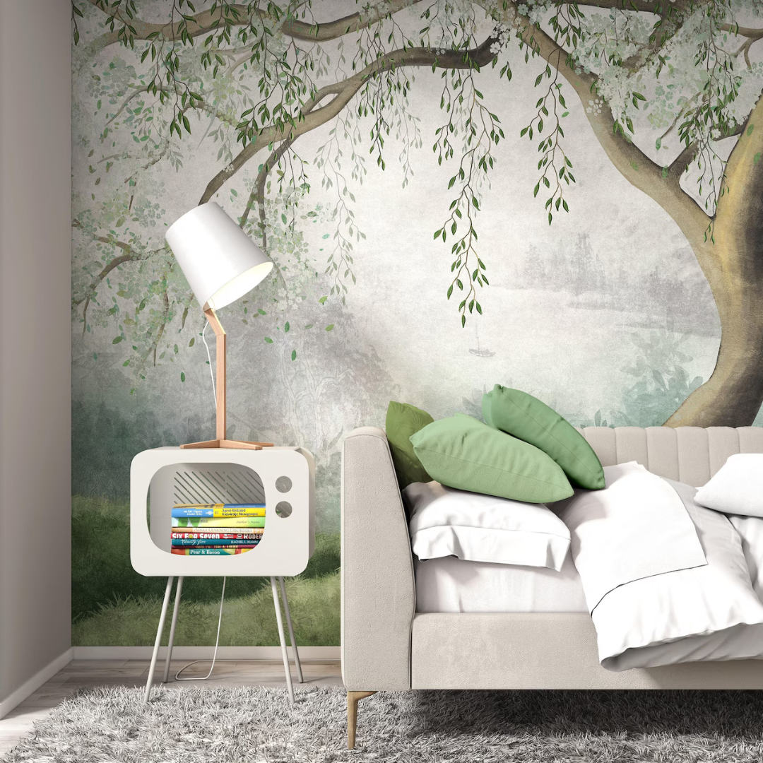 Serene Green Tree Wallpaper