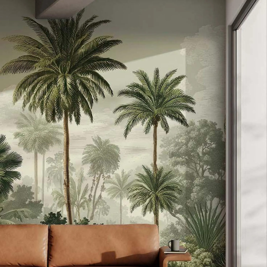 Exotic Palm Jungle Wallpaper