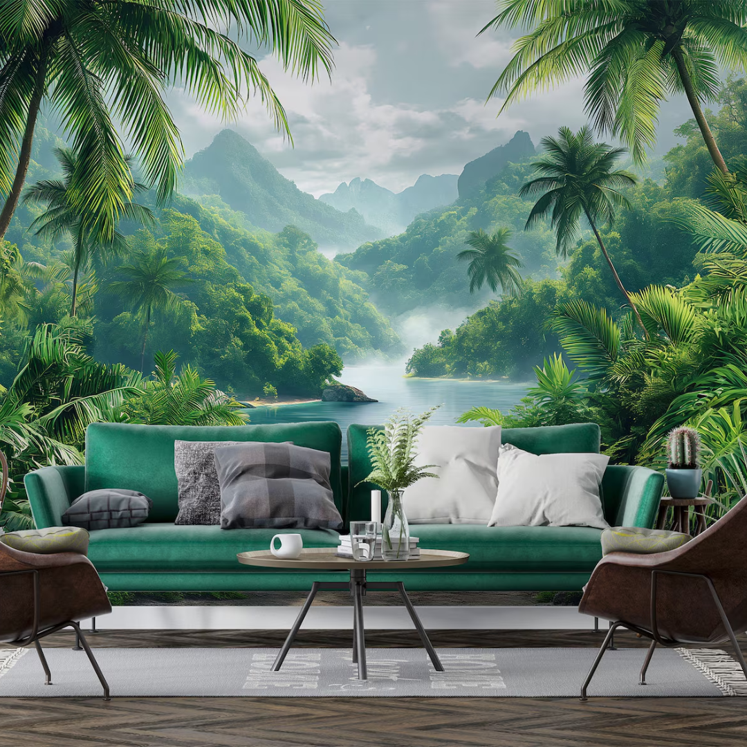 Rainforest Serenity Tree Wallpaper