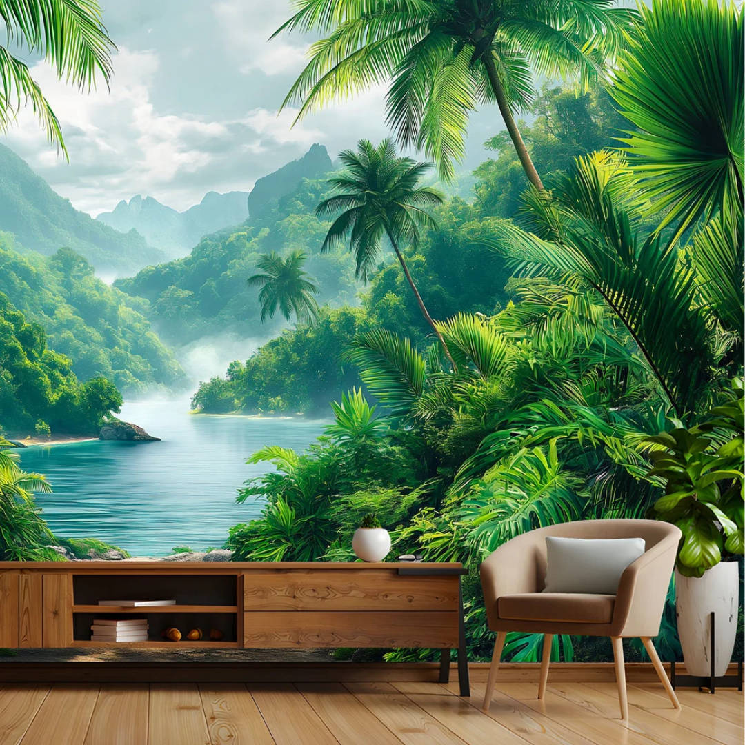 Rainforest Serenity Tree Wallpaper
