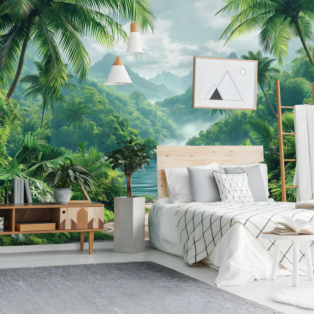 Rainforest Serenity Tree Wallpaper