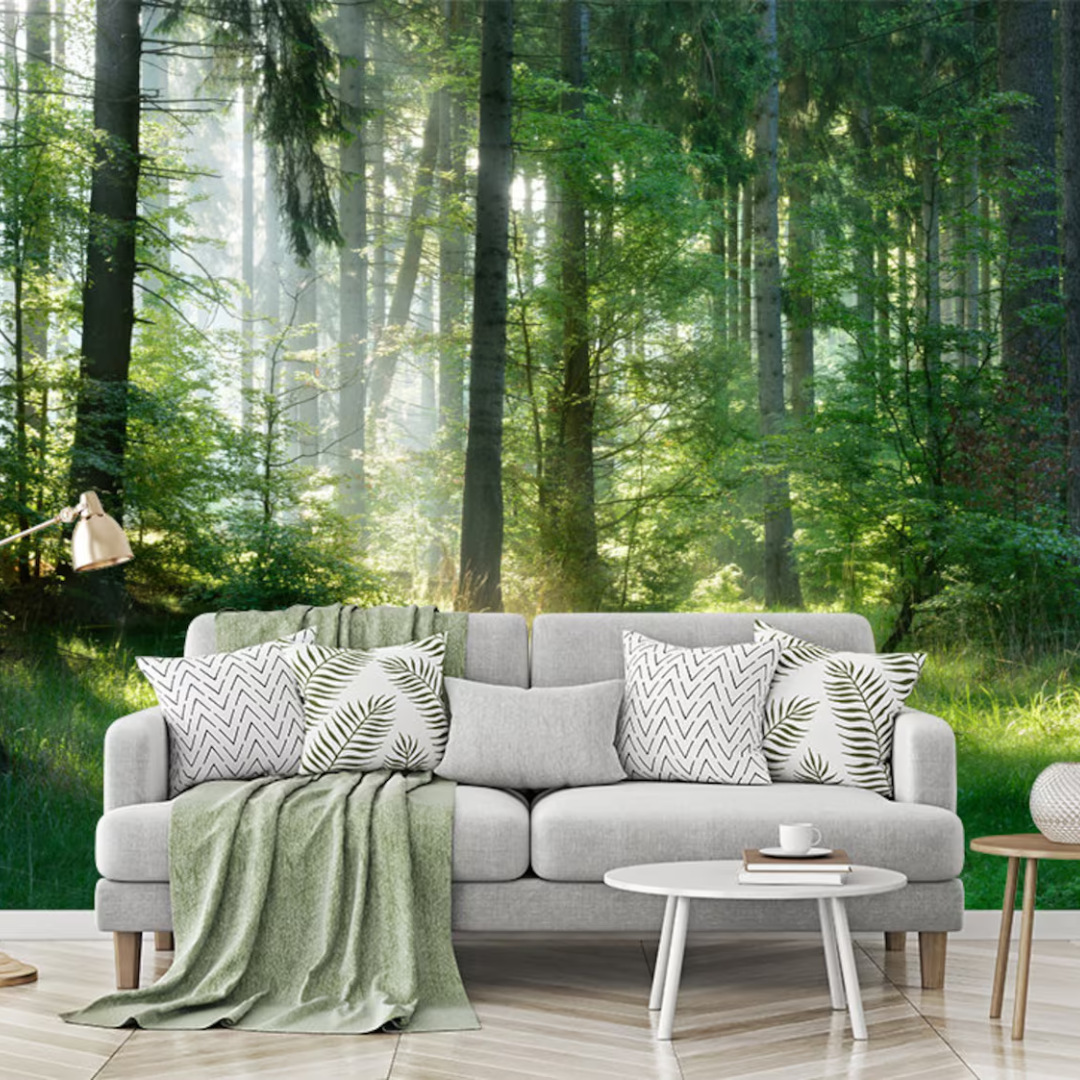 Evergreen Spruce Forest Wallpaper