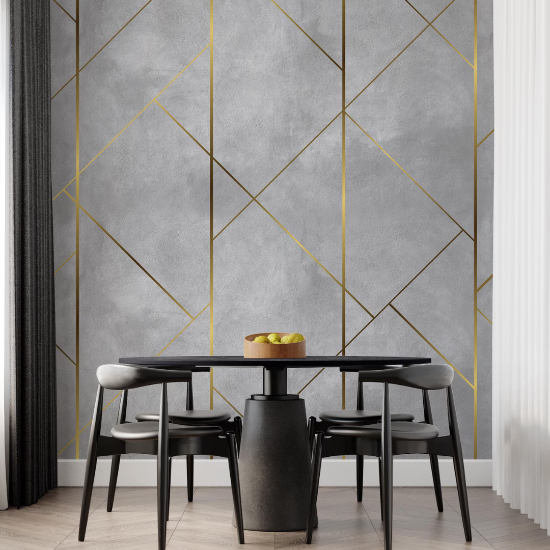 Nordic Luxe Geometric Wallpaper