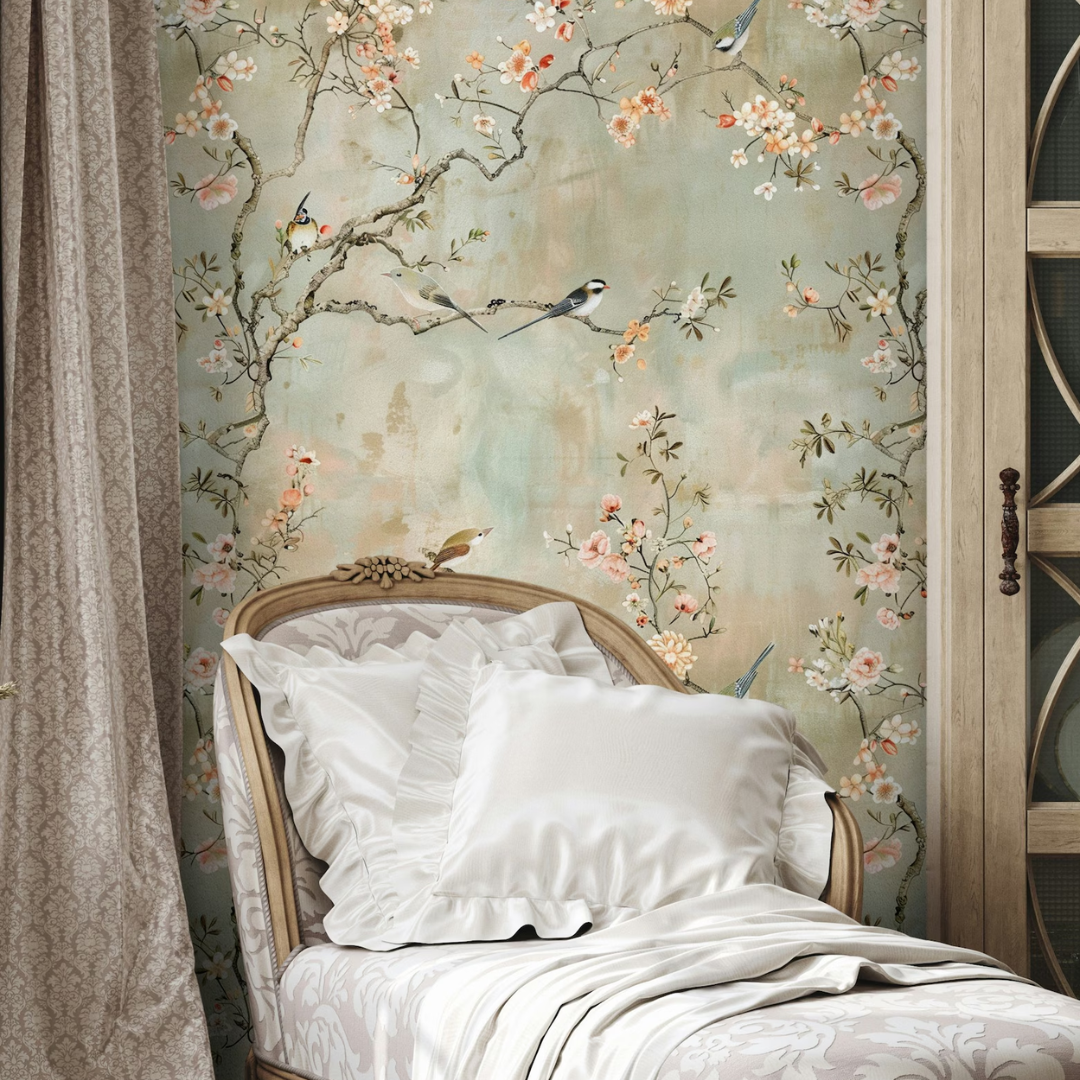 Blossom Garden Chinoiserie Wallpaper