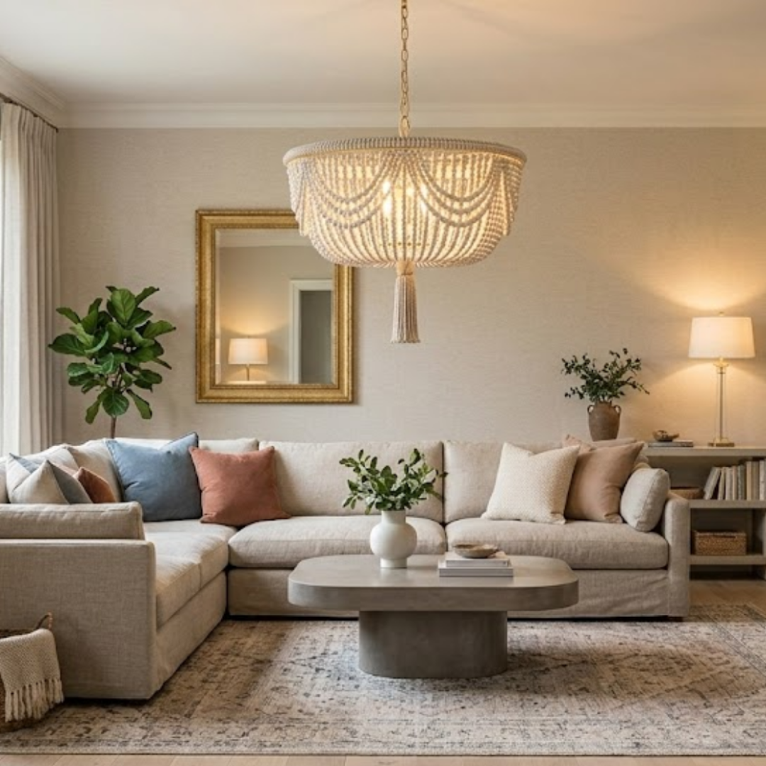 Serene Bead Haven Chandelier