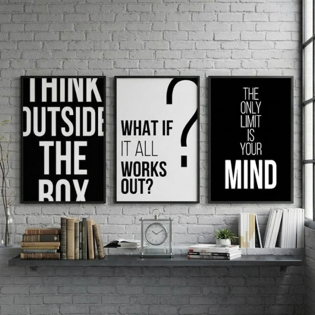 Mindverse Digital Wall Painting (Set of 3)