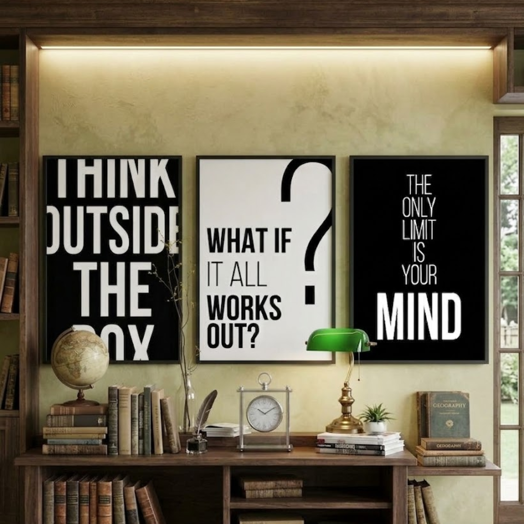 Mindverse Digital Wall Painting (Set of 3)