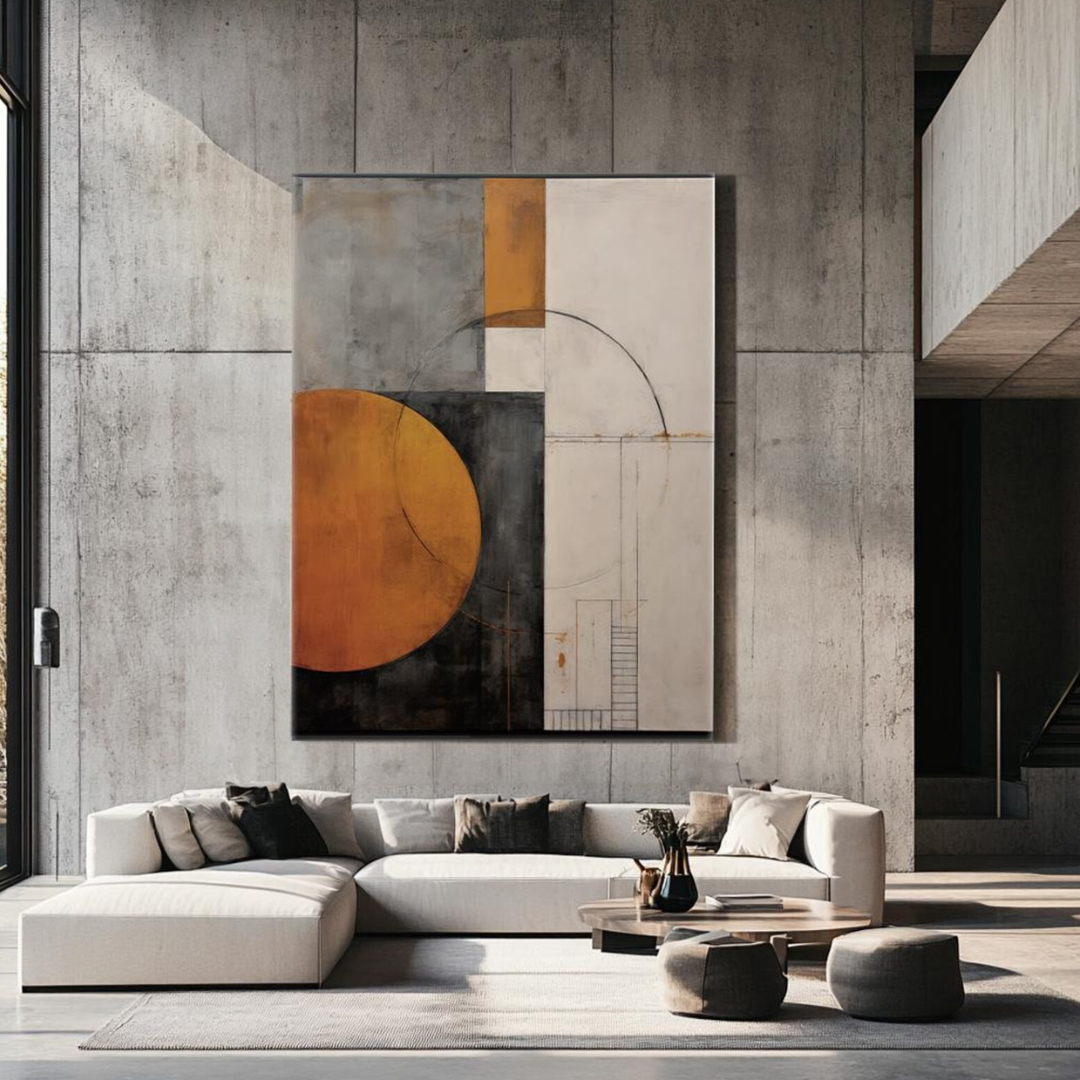 Ember Balance Abstract Digital Wall Painting