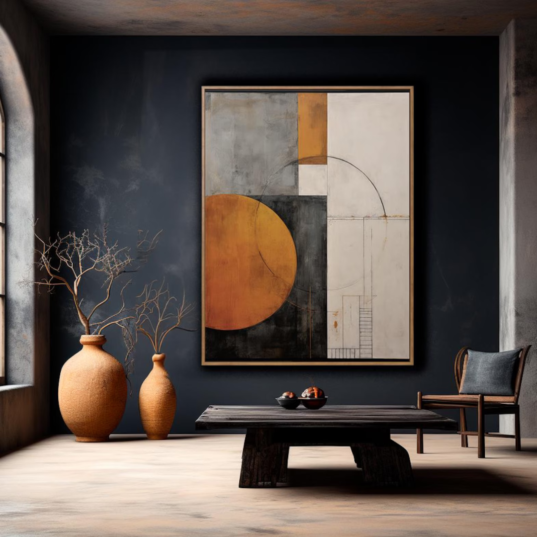 Ember Balance Abstract Digital Wall Painting